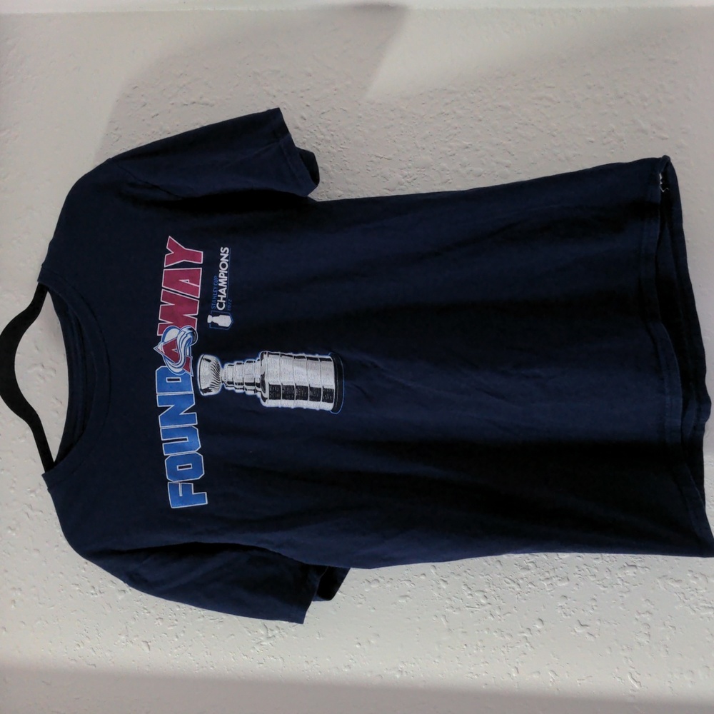NHL Colorado Avalanche 2022 Stanley Cup Championship Blue T-shirt Unisex Medium